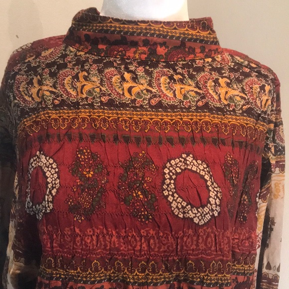 “BOHO” Vintage Brown Dress. - Picture 4 of 16